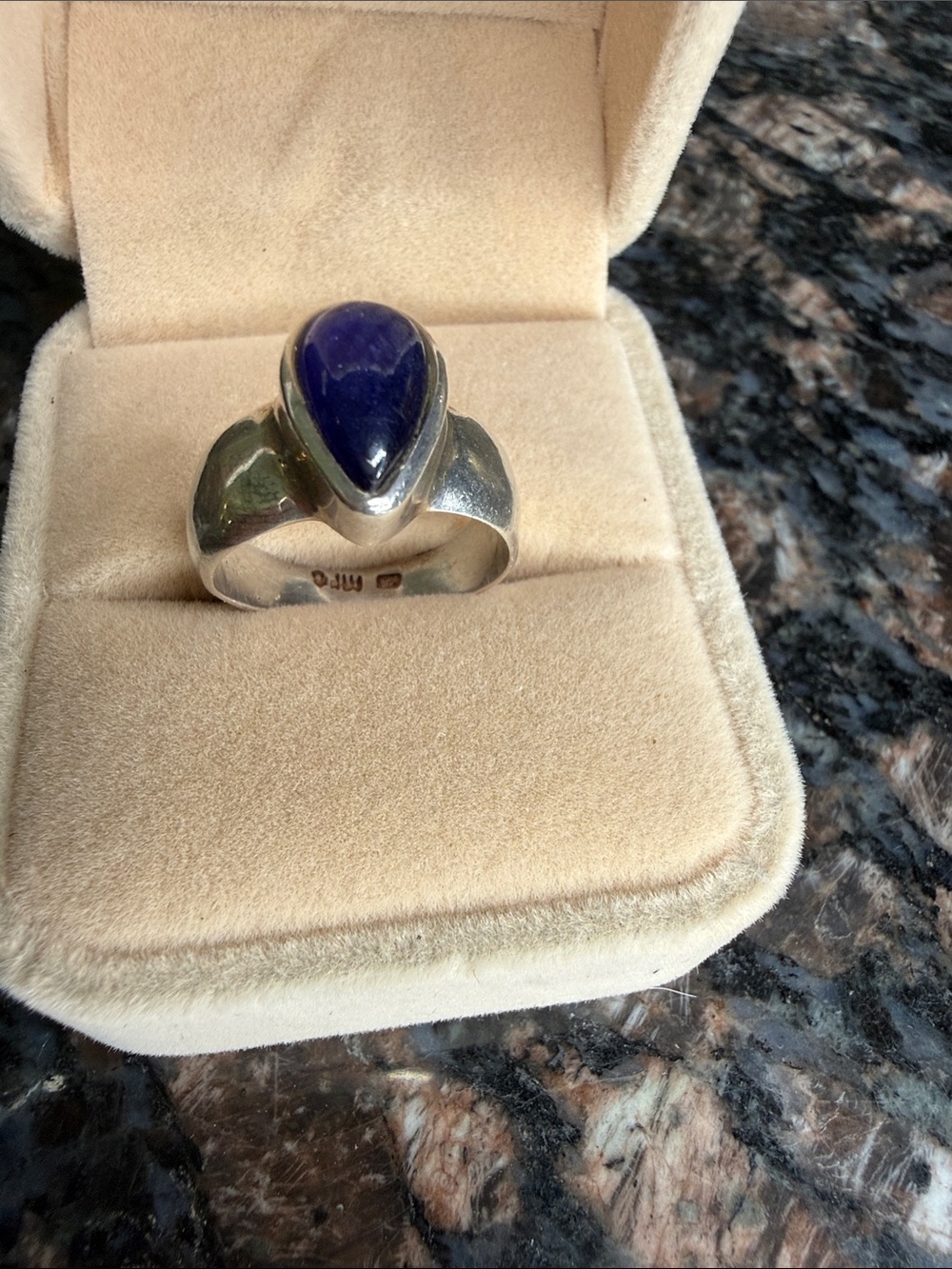 Sterling Silver Sapphire Ring - Picture 3 of 7